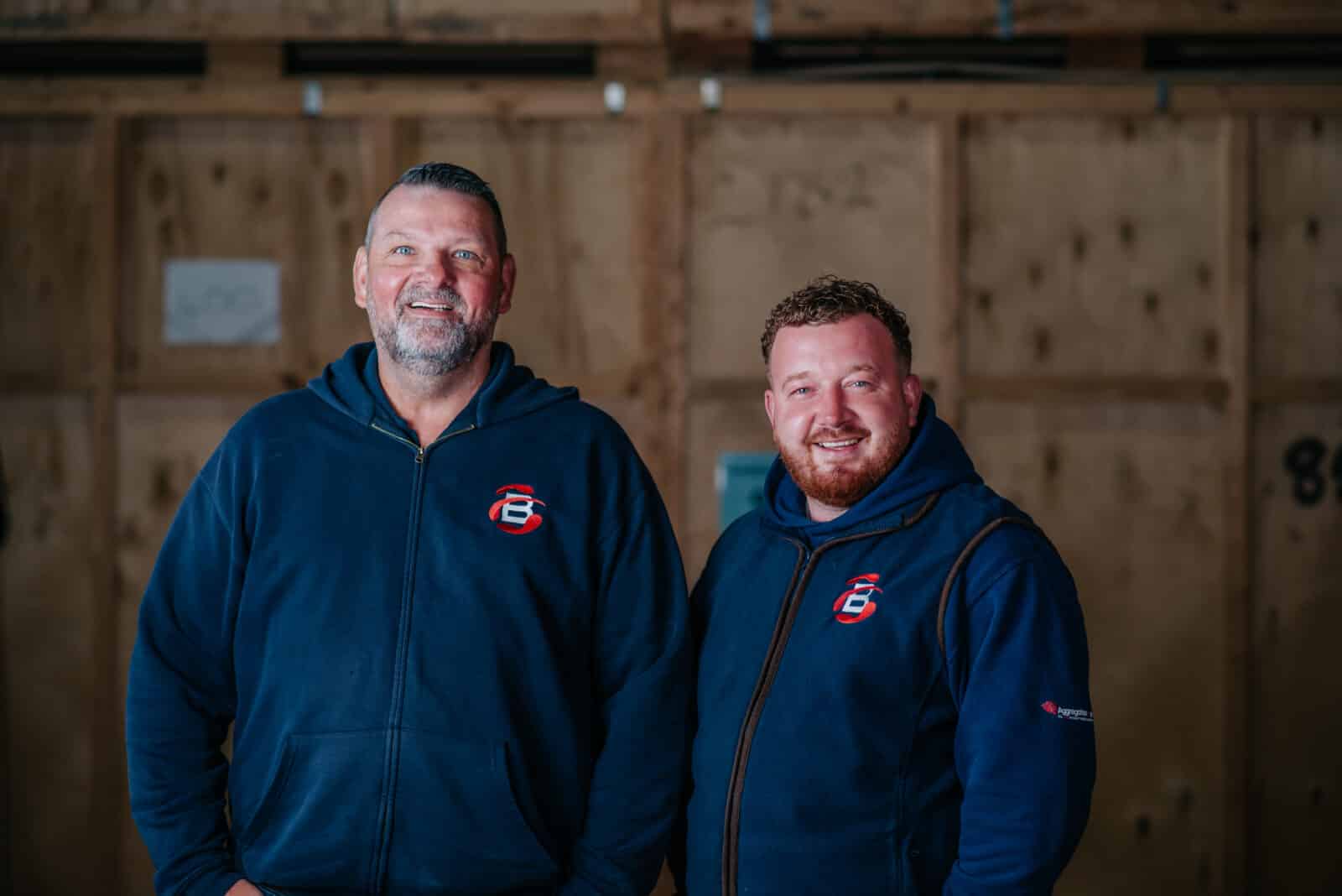 Ballards team members in their branded gilets smiling